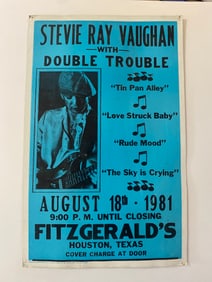 Stevie Ray Vaughn Original 1981 Concert Poster