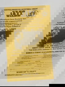 Thad Jones Mel Lewis 1976 Jazz Concert Poster