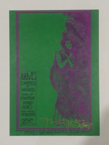 Stanley Mouse Signed 1968 Handbill and Poster 1st Printing