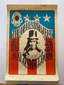The Blues Project Avalon Ballroom Concert Poster