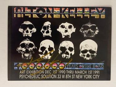 Alton Kelly Autographed 1990 Exhibition Handbill Postcard