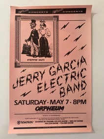 Jerry Garcia Band Orpheum Concert Poster