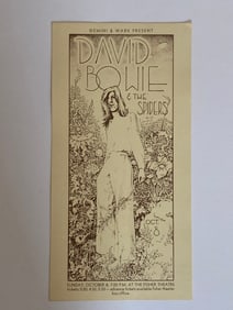 David Bowie and The Spiders 1972 Concert Poster