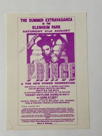 Prince 1991 Concert Flyer