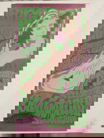 Buffalo Springfield Neil Young 1966 Fillmore Concert Poster 1st Printing