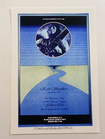 Ravi Shankar David Byrd Signed Artist Proof Fillmore Concert Poster