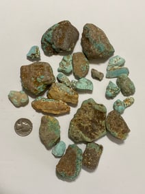 Raw Turquoise Halloran Springs Mined