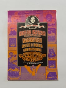 Jerry Garcia Bob Fried Memorial Concert Poster 1st Printing