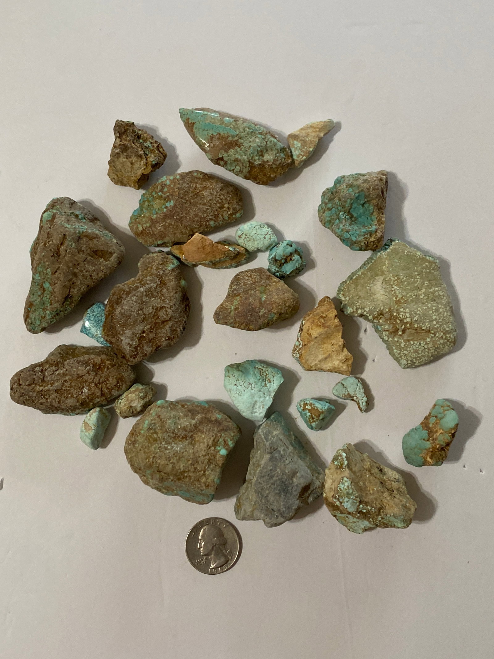 Raw Turquoise Halloran Springs Mined (1 of 2)