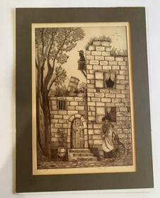 Amram Ebgi Etching on Paper Signed & Numbered 66/100