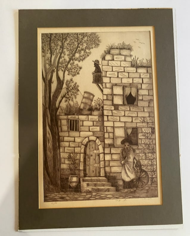 Amram Ebgi Etching on Paper Signed & Numbered 66/100
