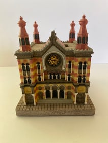 Vintage Tzedaka Charity Box by Reuven Masel Models