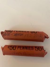 Wheat Penny Rolls Unsearched (2)