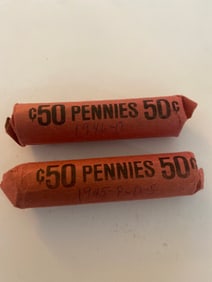 Wheat Penny Rolls Unsearched (2)