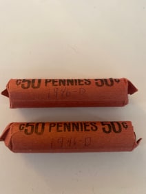 Wheat Penny Rolls Unsearched (2)