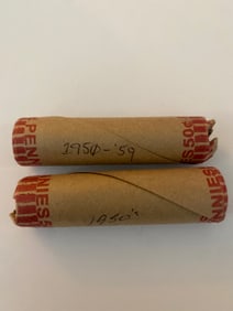 Wheat Penny Rolls Unsearched (2)