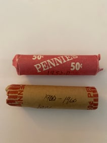 Wheat Penny Rolls Unsearched (2)