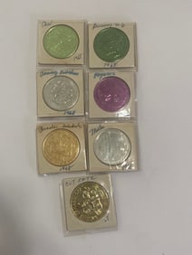 1960's Mardi Gras Bourbon Street Drink Tokens