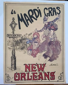 Madis Gras 1979 Luttrell Street Poster
