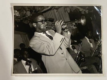Dizzy Gillespie 1951 Original Popsie Jazz Photograph