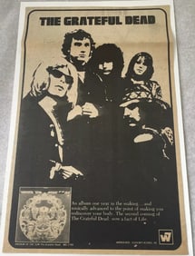 Grateful Dead 1968 Anthem of The Sun Ad Poster