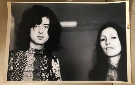 Jimmy Page Led Zeppelin Original Jergen Angel Photo