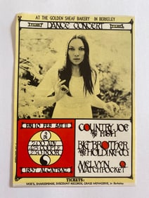 Country Joe 1967 Berkeley Concert Poster