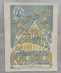 Buffalo Springfield 1966 Concert Poster