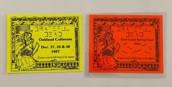 Grateful Dead 1980's After Party Passes (2)