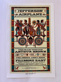 Jefferson Airplane David Byrd Artist Proof Concert Poster