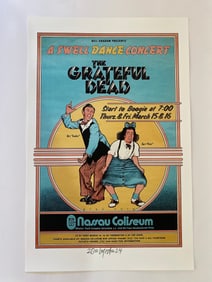 Grateful Dead David Byrd Artist Proof Concert Poster
