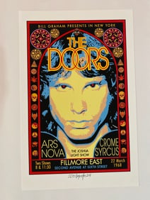 The Doors 1968 Concert Poster David Byrd Artist Proof