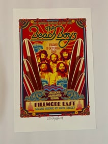 Beach Boys 1968 Concert Poster David Byrd Artist Proof