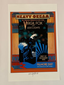 Virgil Fox 1970 Concert Poster David Byrd Artist Proof