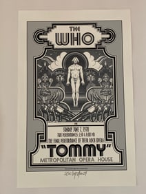 The Who Tommy 1970 David Byrd Artist Proof