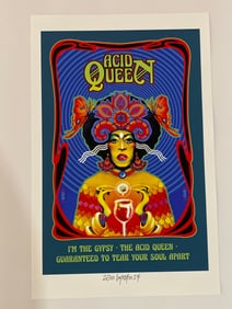 The Who 1970 David Byrd Artist Proof Concert Poster