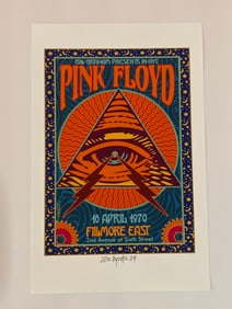 Pink Floyd 1970 David Byrd Artist Proof Concert Poster