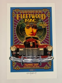 Fleetwood Mac 1969 David Byrd Concert Poster Artist Proof