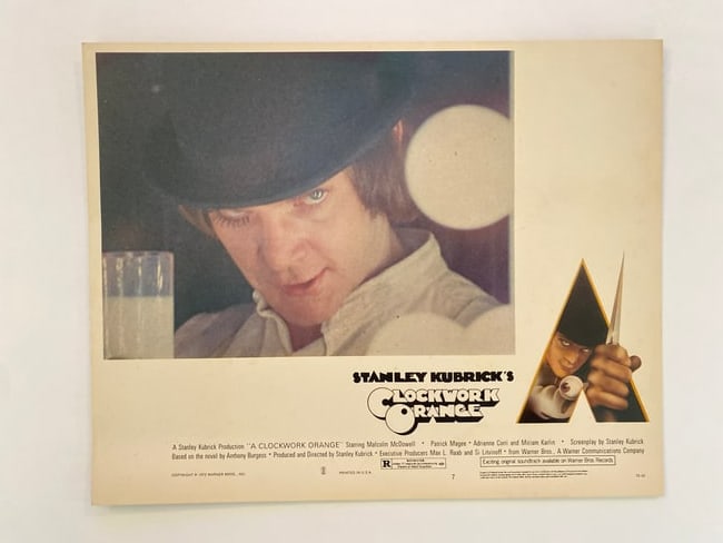 Stanley Kubrick Clockwork Orange Lobby Card (1 of 2)