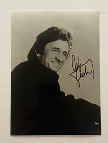 Johnny Cash autographed photo