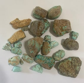 Raw Turquoise Halloran Springs Mined 1Oz