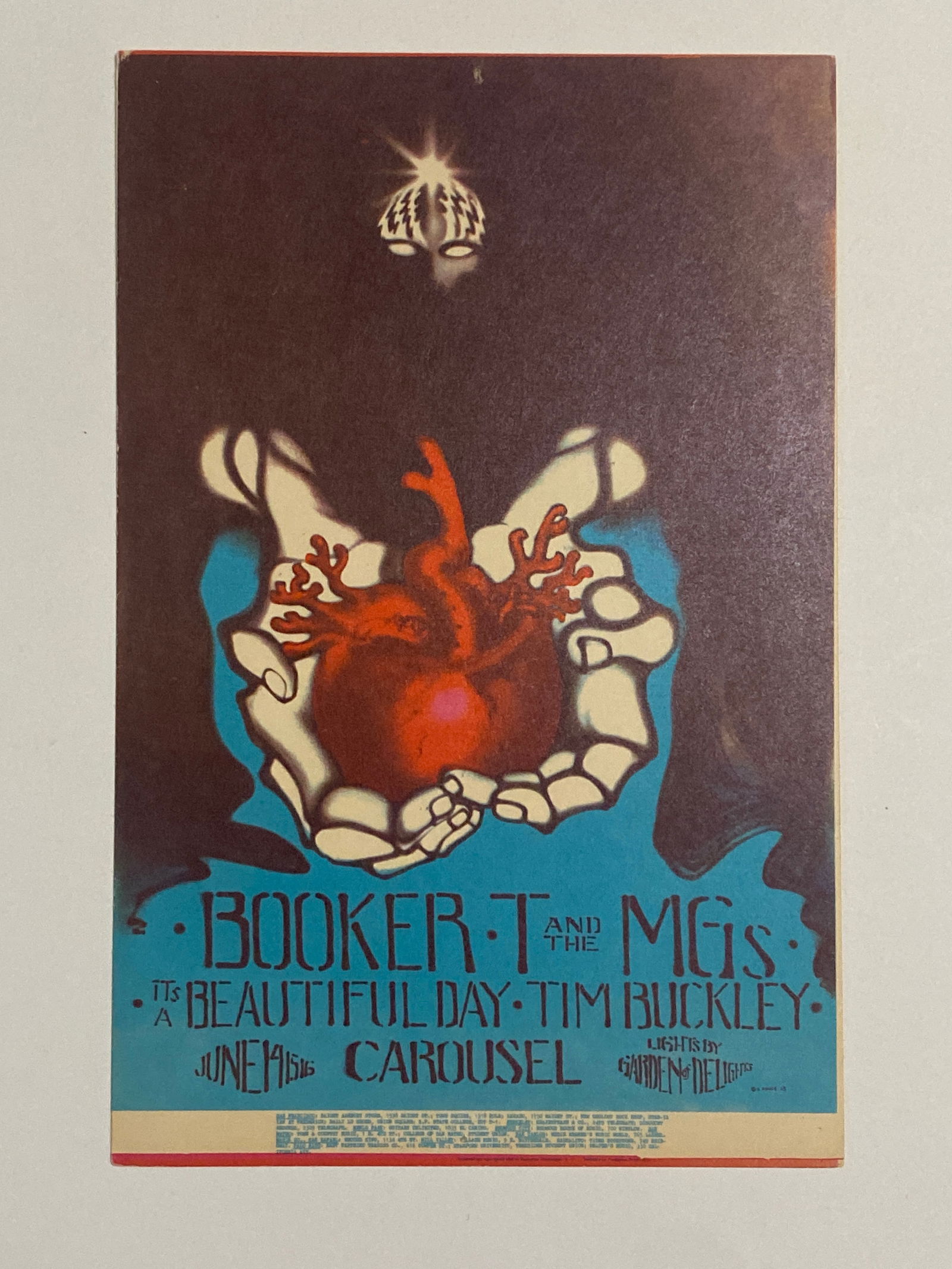 Booker T & the MG's Stanley Mouse Carousel Ballroom Concert Poster 1st Printing (1 of 2)