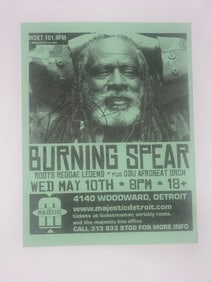 Burning Spear Autographed Poster