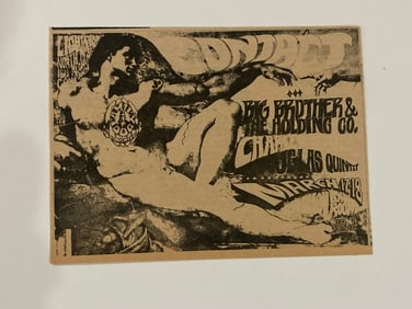 Janis Joplin 1967 Avalon Ballroom Ad Poster
