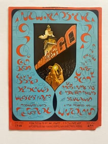 Grateful Dead 1970 Fillmore New Years Eve Concert Poster 1st Printing