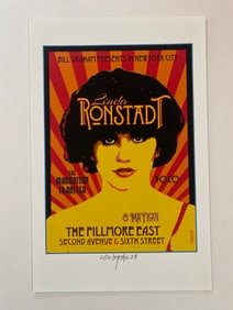 Linda Ronstadt Fillmore Concert Poster David Byrd Artist Proof