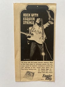 Jimi Hendrix Experience 1968 Esquire Guitar Strings Ad