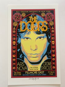 The Door David Byrd Fillmore Concert Poster Artist Proof