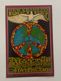 Jefferson Airplane Big Brother New Years Fillmore Concert Poster 1st Printing