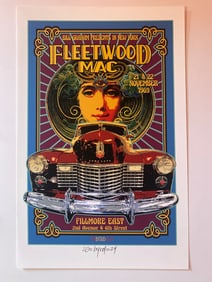 Fleetwood Mac David Byrd Fillmore Concert Poster Artist Proof